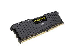 Corsair DDR4, 2400MHz 4GB 1x4GB DIMM, Unbuffered, 14-16-16-31, XMP 2.0, Vengeance LPX black Heatspreader, Black PCB, 1.2V