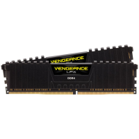 CORSAIR DDR4, 3000MHz 32GB 2x16GB Dimm, 16-20-20-38, XMP 2.0, Vengeance LPX black, Black PCB, 1.35V