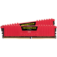 Corsair DDR4, 2666MHz 32GB 2x16GB DIMM, Unbuffered, 16-18-18-35, XMP 2.0, Vengeance LPX red, Black PCB, 1.2V, for SKL