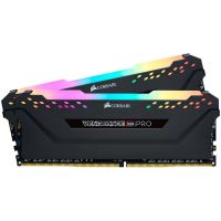 Corsair DDR4, 3600MHz 16GB 2x8GB DIMM, Unbuffered, 18-22-22-42, Base SPD@2666, XMP 2.0, VENGEANCE RGB PRO Heatspreader, RGB LED, 1.35V. for AMD