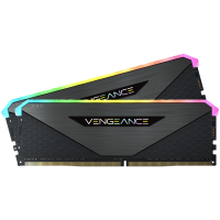 Corsair DDR4, 3600MHz 32GB 2x16GB Dimm, Unbuffered, 16-20-20-38, XMP 2.0, Vengeance RGB RT Heatspreader, RGB LED, Black PCB, 1.35V, for AMD Ryzen