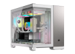 CORSAIR 2500X Micro ATX Dual Chamber PC Case - White/Satin Gray Aluminum