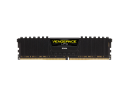 CORSAIR DDR4, 3200MHz 16GB 1x16GB Dimm, Unbuffered, Dual Rank, 16-20-20-38, XMP 2.0, Vengeance LPX black Heatspreader, Black PCB, 1.35V