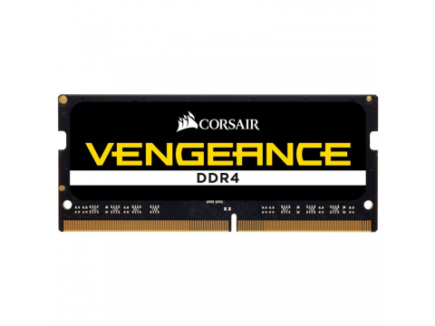 CORSAIR DDR4, 2666MHz 16GB 1x16GB SODIMM, Unbuffered, 18-19-19-39, Black