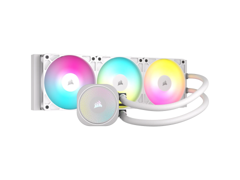 Corsair NAUTILUS 360 ARGB White, 360mm Radiator, Liquid CPU Cooler