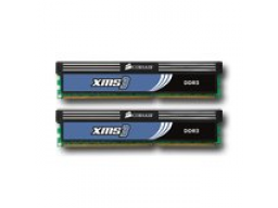 Corsair DDR3, 1600MHz 2x512Mx64non-ECC 2x240 DIMM, unbuffered, 9-9-9-24, XMS, 1.65V, matched pair
