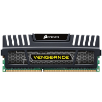 CORSAIR DDR3, 1600MHz 16GB 2x8 DIMM, Vengeance Black Heat Spreader, XMP 1.3, 1.5V