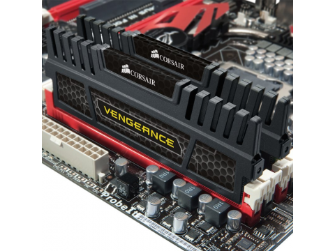 CORSAIR DDR3, 1600MHz 16GB 2x8 DIMM, Vengeance Black Heat Spreader, XMP 1.3, 1.5V