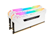 CORSAIR DDR4, 3200MHz 16GB 2x8GB DIMM, 16-18-18-36, XMP 2.0, VENGEANCE RGB PRO White Heatspreader, RGB LED, 1.35V