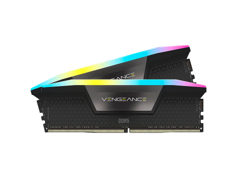 CORSAIR VENGEANCE RGB DDR5 32GB (2x16GB) DDR5 5600 CL40-40-40-77 1.25V AMD EXPO Memory - Grey
