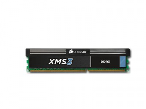 Corsair DDR3, 1333MHz 1x512Mx64non-ECC 1x240 DIMM, unbuffered, 9-9-9-24, HMS, 1.50V, single module