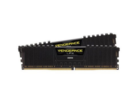 Corsair DDR4, 3000MHz 16GB 2x8GB Dimm, Unbuffered, 15-17-17-35, XMP 2.0, Vengeance LPX black Heatspreader, Black PCB, 1.35V, for SKL, EAN:0843591070010