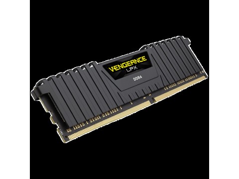 Corsair DDR4, 2666MHz 16GB 2x8GB Dimm, Unbuffered, 16-18-18-35, XMP 2.0, Vengeance LPX black Heatspreader, Black PCB, 1.2V, for SKL, EAN:0843591069618