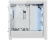 Corsair iCUE 5000X RGB QL Edition Tempered Glass Mid-Tower Smart Case, True White