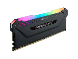 CORSAIR DDR4, 3200MHz 8GB 1x8GB DIMM, 16-18-18-36, Base SPD@2666, XMP 2.0, VENGEANCE RGB PRO Heatspreader, RGB LED, 1.35V, for AMD
