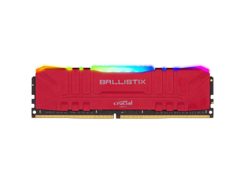 Crucial DRAM Ballistix Red RGB 16GB DDR4 3200MT/s  CL16  Unbuffered DIMM 288pin Red RGB, EAN: 649528825117