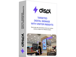 Displ, Targeted Digital Signage with Visitors Insights, 1 year license