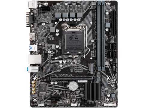 Материнская плата GIGABYTE (S1200, H470, 2xDDR4, HDMI, VGA, 1xPCIex16, 2xPCIex1, ALC887, Realtek GbE LAN, 4xSATA III, 1xM.2, USB 3.2, USB 2.0, mATX, Retail)