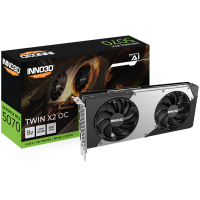 INNO3D NVIDIA RTX 5070 X2 12GB GDDR7 192bit, 2542MHz / 28Gbps, 3x DP, 1x HDMI, 2 fans 2 slot