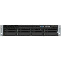 Intel Server System R2308WFTZSR, Single (2U, 2xXeon-SC LGA3647-0, 24xDDR4 LR/RDIMM, 8x3.5/2.5HP, 2x2.5Fix-inside, 2x2.5HP-Rear opt, 10xSATA+2xM.2+4xOCL, RoMB RSTe5.0(0,1,10,5) ESRT2(0,1,10 LSI), VROC, 2x10G X557-AT2, 1+0 1300W PSU, 2xHtsnk, IPMI2.0