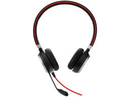 JABRA EVOLVE 40 UC Stereo USB Headband, Noise cancelling, USB and 3.5 jack connectivity, with mute-button and volume control on the cord, Busylight , Discret boomarm