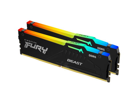 Kingston 32GB 5200MT/s DDR5 CL36 DIMM (Kit of 2) FURY Beast RGB EXPO, EAN: 740617330892