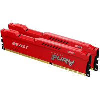 KINGSTON DRAM 8GB 1600MHz DDR3 CL10 DIMM (Kit of 2) FURY Beast Red