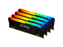Kingston 64GB 3200MT/s DDR4 CL16 DIMM (Kit of 4) 1Gx8 FURY Beast RGB, EAN: 740617337952