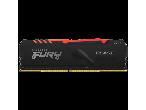 KINGSTON DRAM 32GB 3200MHz DDR4 CL16 DIMM FURY Beast RGB Black EAN: 740617319125