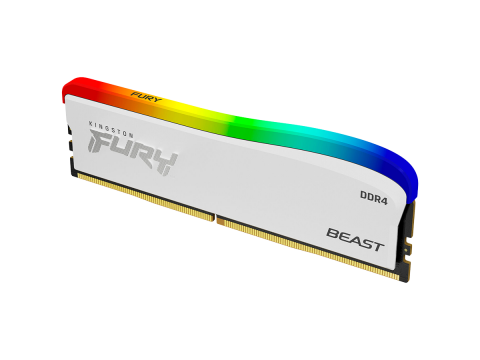Kingston DRAM 8GB 3200MT/s DDR4 CL16 DIMM FURY Beast White RGB SE