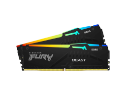 Kingston DRAM 16GB 6000MT/s DDR5 CL40 DIMM (Kit of 2) FURY Beast RGB XMP