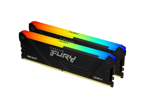 Kingston 32GB 3200MT/s DDR4 CL16 DIMM (Kit of 2) FURY Beast RGB