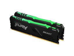 Kingston DRAM 32GB 2666MT/s DDR4 CL16 DIMM (Kit of 2) FURY Beast RGB