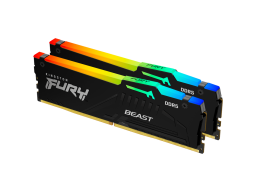 Kingston DRAM 16GB 6000MT/s DDR5 CL36 DIMM (Kit of 2) FURY Beast RGB EXPO