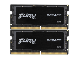 Kingston DRAM 32GB 6400MT/s DDR5 CL38 SODIMM (Kit of 2) FURY Impact XMP
