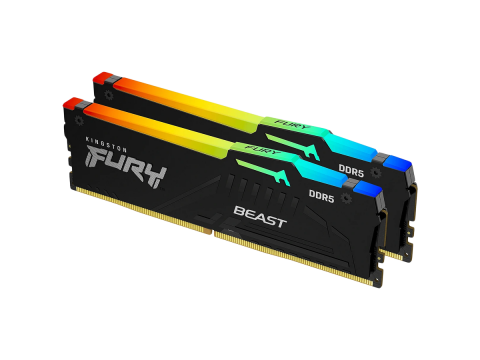 Kingston 32GB 6000MT/s DDR5 CL36 DIMM (Kit of 2) FURY Beast RGB EXPO