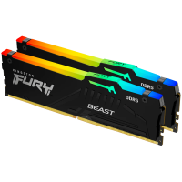 Kingston DRAM 64GB 6000MT/s DDR5 CL36 DIMM (Kit of 2) FURY Beast RGB EXPO