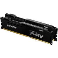 Kingston 8GB 1600MT/s DDR3 CL10 DIMM (Kit of 2) FURY Beast Black