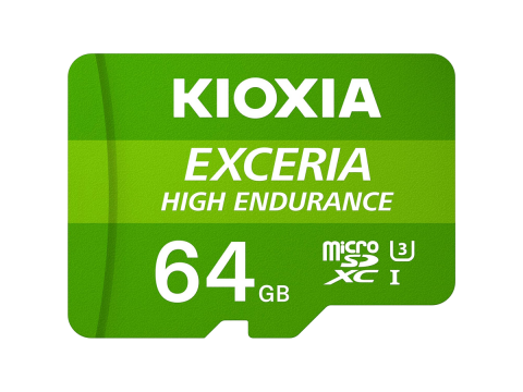 KIOXIA LMHE1G064GG2; 64GB microSD KIOXIA Exceria High Endurance (M303E) UHS I U3 with adapter