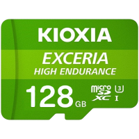 KIOXIA LMHE1G128GG2; 128GB microSD KIOXIA Exceria High Endurance (M303E) UHS I U3 with adapter