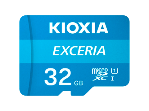 KIOXIA LMEX2L032GG2; 32GB microSD KIOXIA Exceria (gen 2) UHS I U3 V30 with adapter