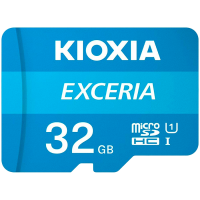 KIOXIA LMEX1L032GG2; 32GB microSD KIOXIA Exceria (M203) UHS I U1 with adapter