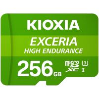 KIOXIA LMHE1G256GG2; 256GB microSD KIOXIA Exceria High Endurance (M303E) UHS I U3 with adapter