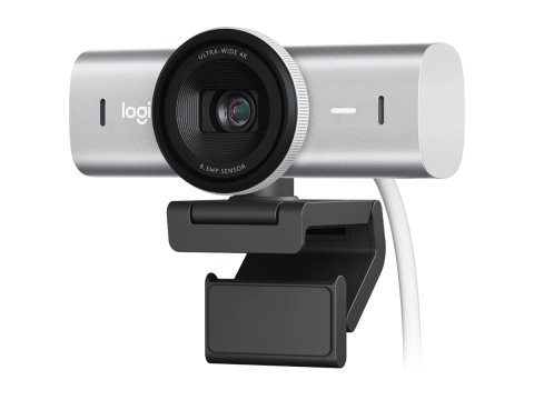 LOGITECH MX Brio 4K Ultra HD Webcam - PALE GREY - 2.4GHZ - EMEA28-935 - B2C