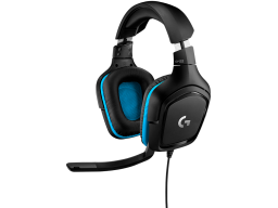 LOGITECH G432 Wired Gaming Headset 7.1 - LEATHERETTE - BLACK/BLUE - USB