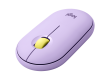 LOGITECH Pebble M350 Wireless Mouse - LAVENDER LEMONADE - 2.4GHZ/BT - EMEA - CLOSED BOX