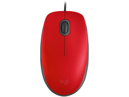 LOGITECH M110 Silent - RED - USB - EMEA-808 - AKOYA HANGTAB BOX M110S