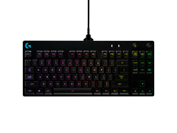 LOGITECH G PRO TKL Corded Mechanical Gaming Keyboard - BLACK - RUS - USB - CLICKY