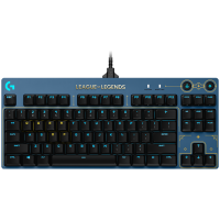LOGITECH G PRO TKL LOL Corded Mechanical Gaming Keyboard - WAVE2 - US INT'L - USB - TACTILE