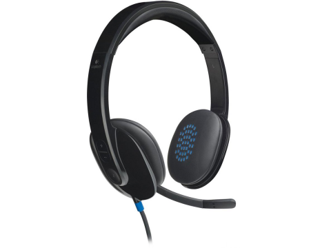 LOGITECH H540 Corded Headset - BLACK - USB